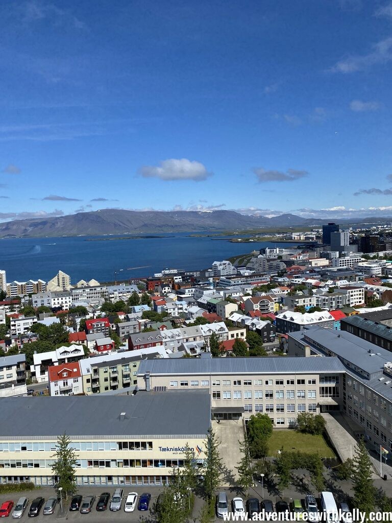 Another perspective of Reykjavik city from the church tower.