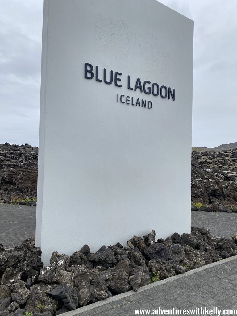 Enjoying the silica mud mask experience at the Blue Lagoon.