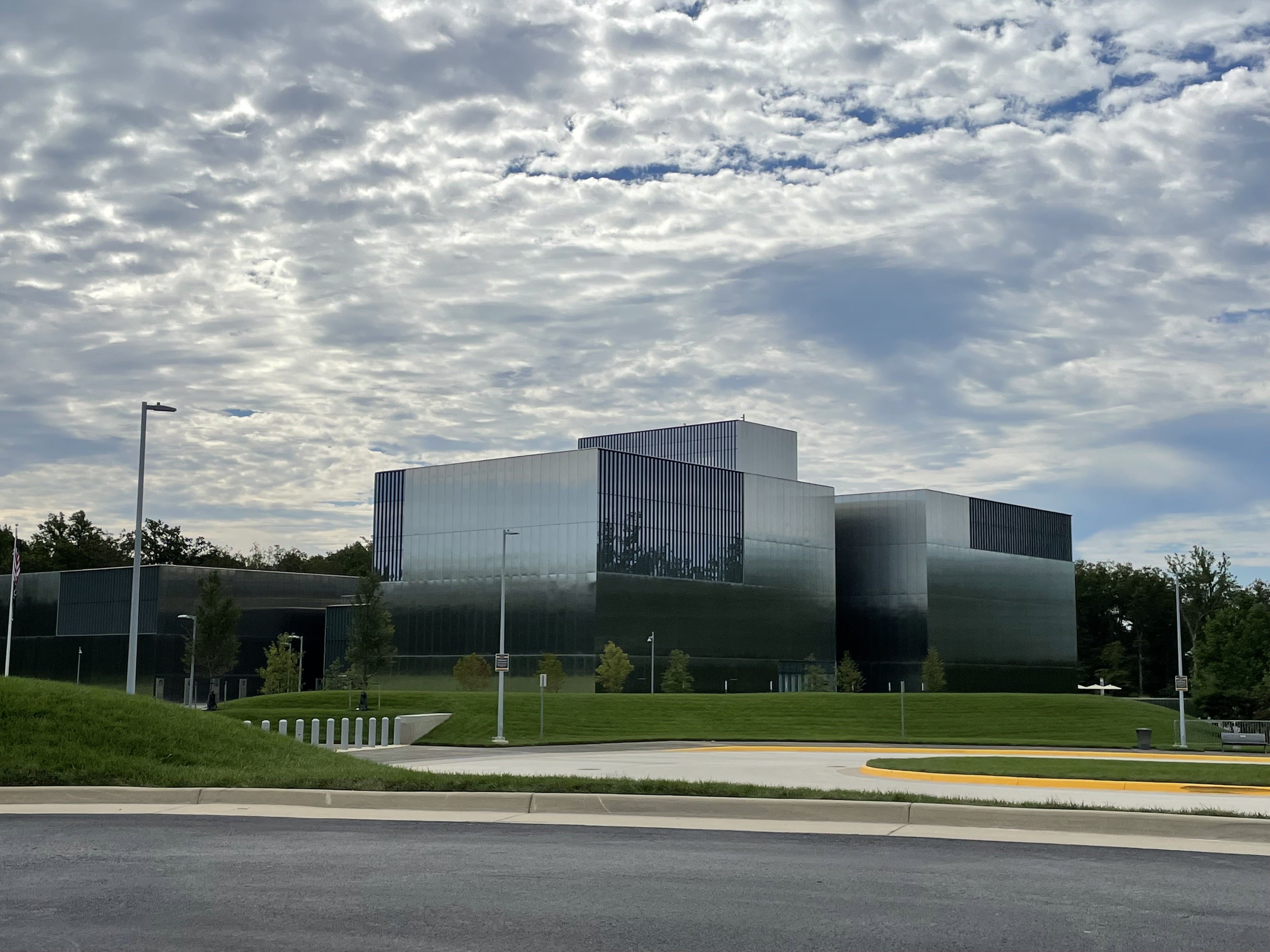 Exterior of the National Museum of the United States Army in Fort Belvoir, Virginia, near Washington DC, showcasing military history