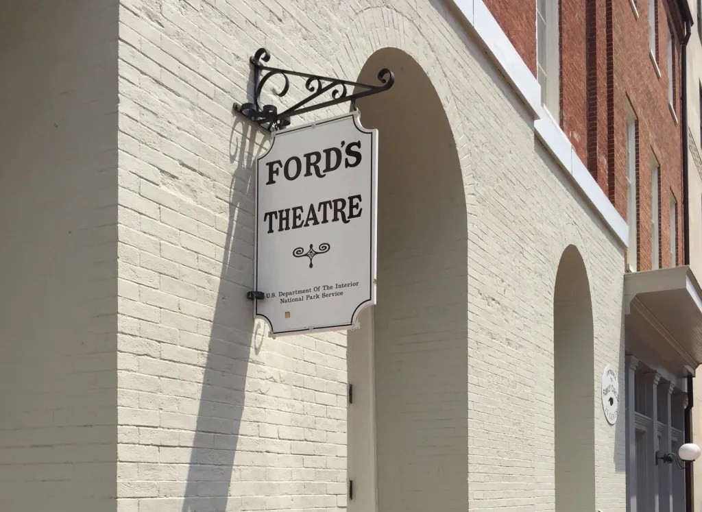 Interior of Ford's Theatre in Washington DC, the historic site of President Lincoln's assassination