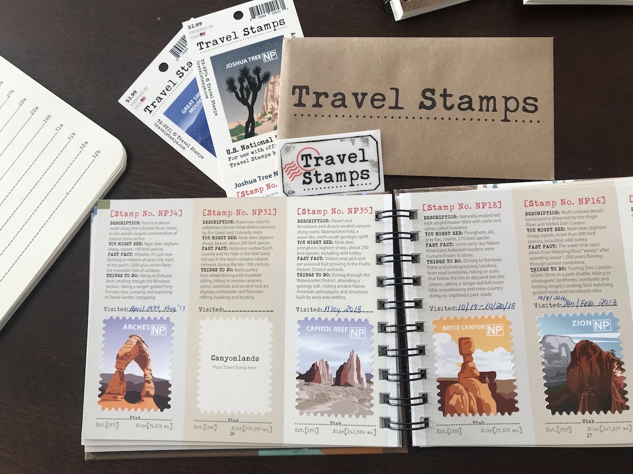 Collection of Travel Stamps stickers showcasing vibrant designs and artistic detail