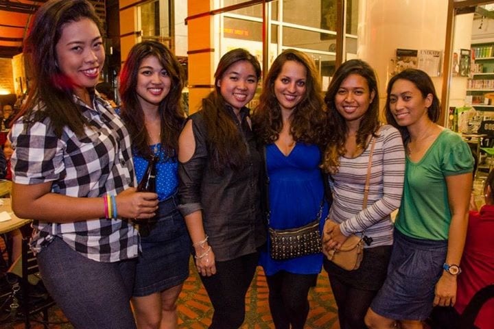 A photo of Adventurous Kate with readers in the Philippines.