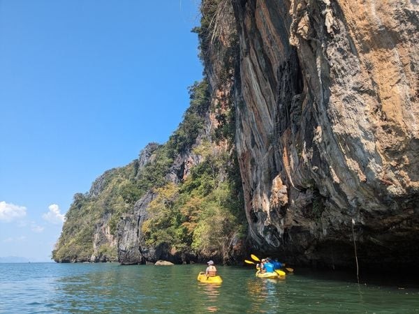 Sea kayaking in Phang Nga. Photo: Dani Redd.