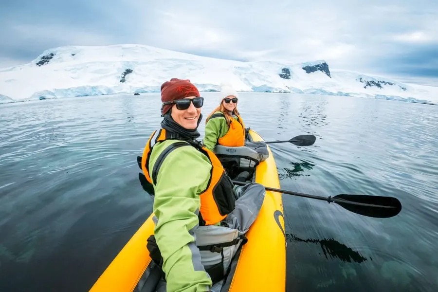 Kayaking in Antarctica