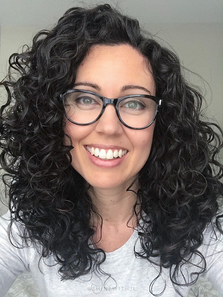 Layered Curly Hairstyle Wash Day with Travel Hair Dryer