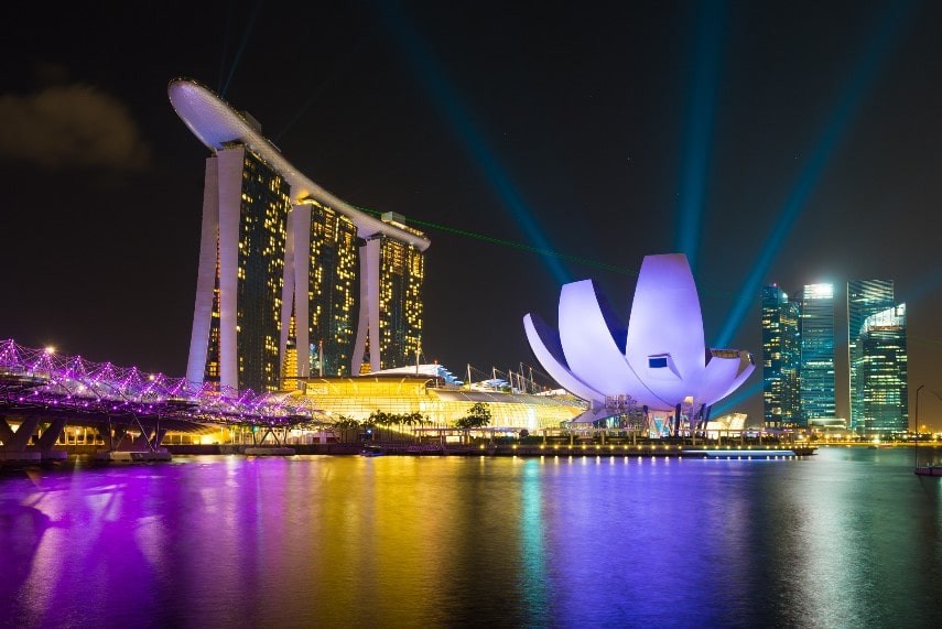 Marina Bay Sands in Singapore, a modern and reliably warm destination in February