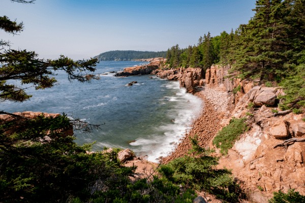 Autumn foliage in Acadia National Park, Mount Desert Island, Maine