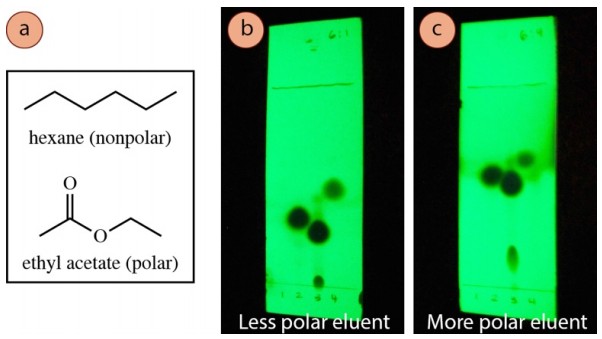 Intermolecular forces in benzyl alcohol, benzaldehyde, and ethylbenzene with silica gel