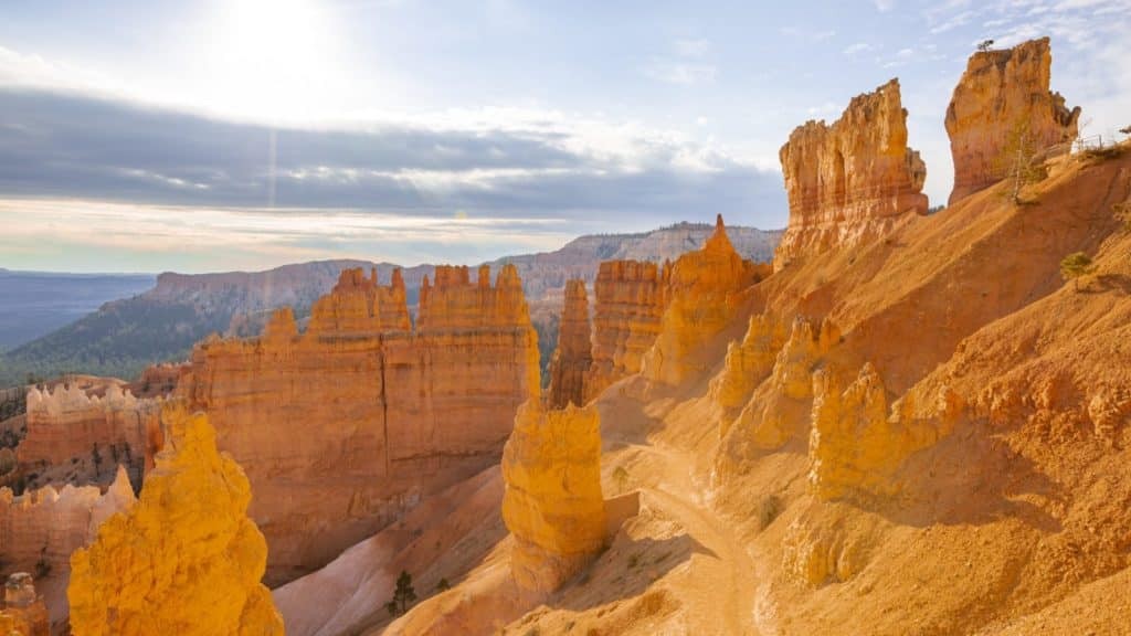 A scenic view of Bryce Canyon National Park on a Globus tour