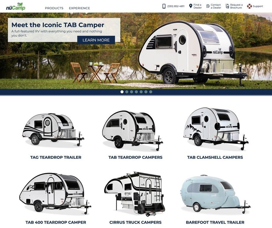 nuCamp Travel Trailer Models