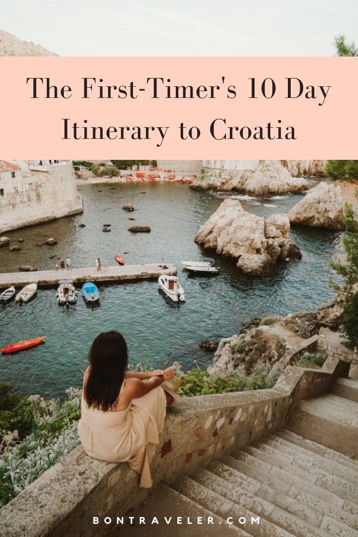 Panoramic view of the stunning Croatian coastline, highlighting the turquoise waters and picturesque landscape, ideal for a memorable Croatia travel itinerary.