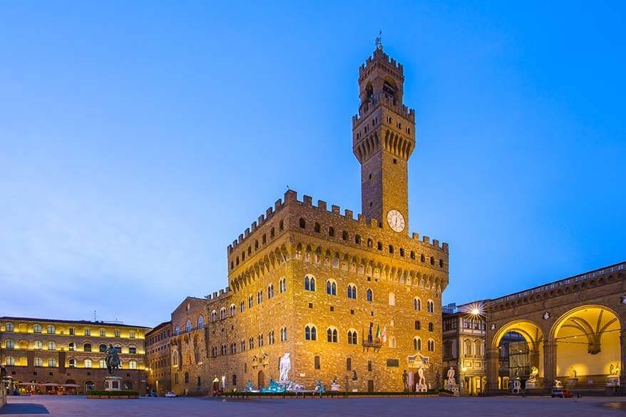 Palazzo Vecchio in Piazza della Signoria, Florence, Italy