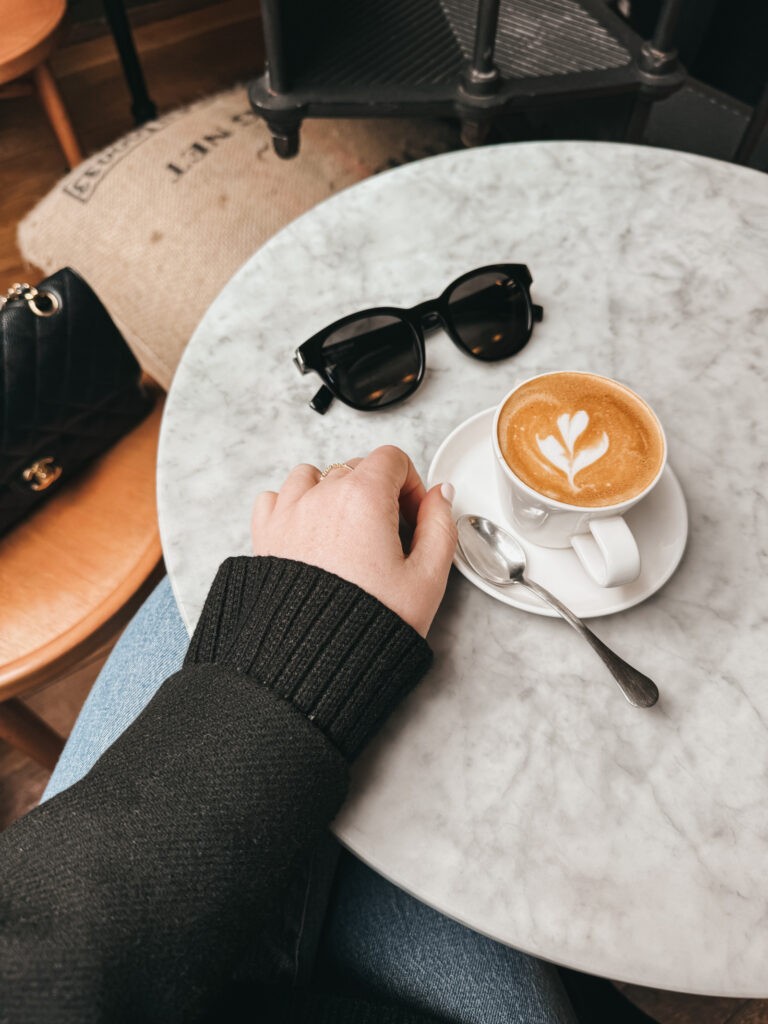 Cozy coffee shop in Paris, a great way to experience the city during the off-season