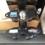 Side-by-side comparison of the Haul Master weight distribution hitch (left) and the Pro Series weight distribution hitch (right), highlighting their identical design for travel trailer owners seeking budget-friendly sway control solutions.