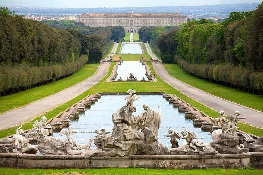 Royal Palace of Caserta near Naples, Italy, an opulent royal residence