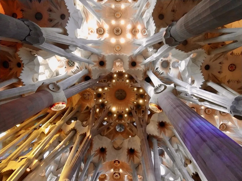 La Sagrada Familia in Barcelona, Spain.