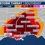 The severe weather outlook for Dec. 28, 2024.