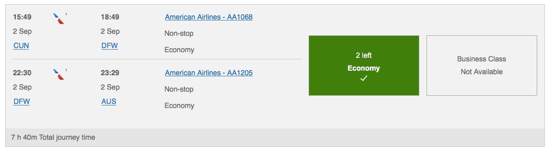 how to book aa flights with ultimate rewards