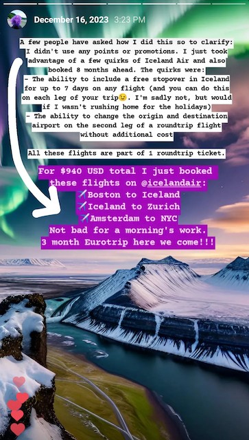 Icelandair booking confirmation