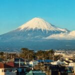 Mount Fuji from Shinkansen ride from Tokyo to Osaka