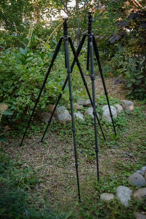 Sirui 7C tripod size comparison