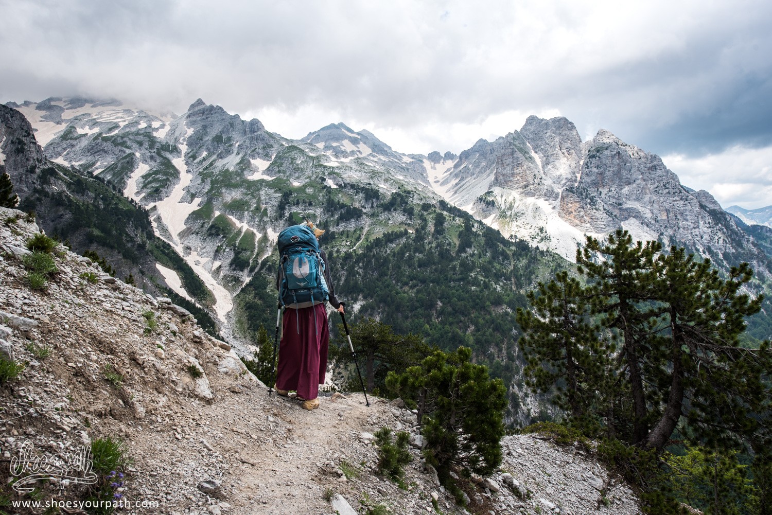 217 - On Valbona pass, Albania - Peaks of the Balkans