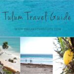 Turquoise waters and white sand beaches in Tulum, one of the best Mexico travel spots in the Riviera Maya.