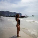 Tourists relaxing on Ao Nang Beach, Krabi, Thailand