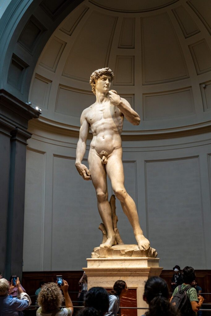 Michelangelo's David statue in Florence