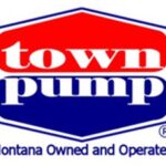 Town Pump Logo Showcasing Montana Roots and Service Excellence