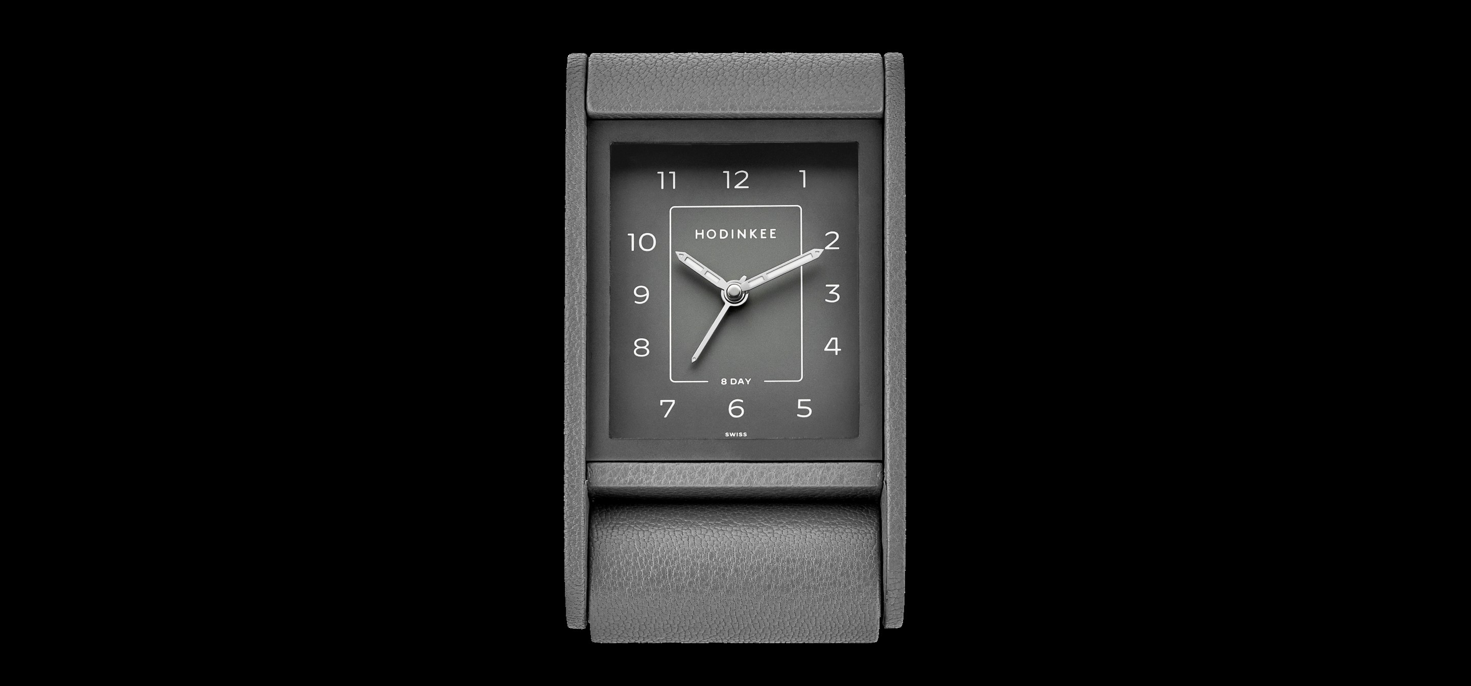 Hodinkee Eight-Day Travel Clock Transparent Pointer Front