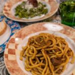 Delicious pasta dish at Trattoria da Garibardi in Florence