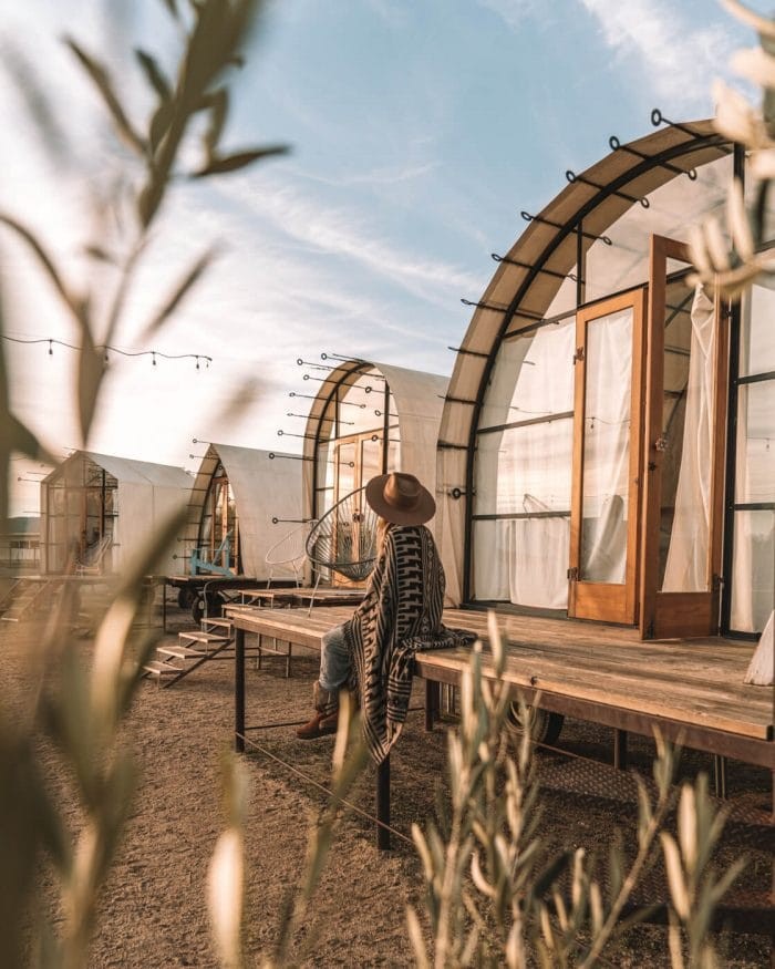 Glamping at Blue Sky Center in California