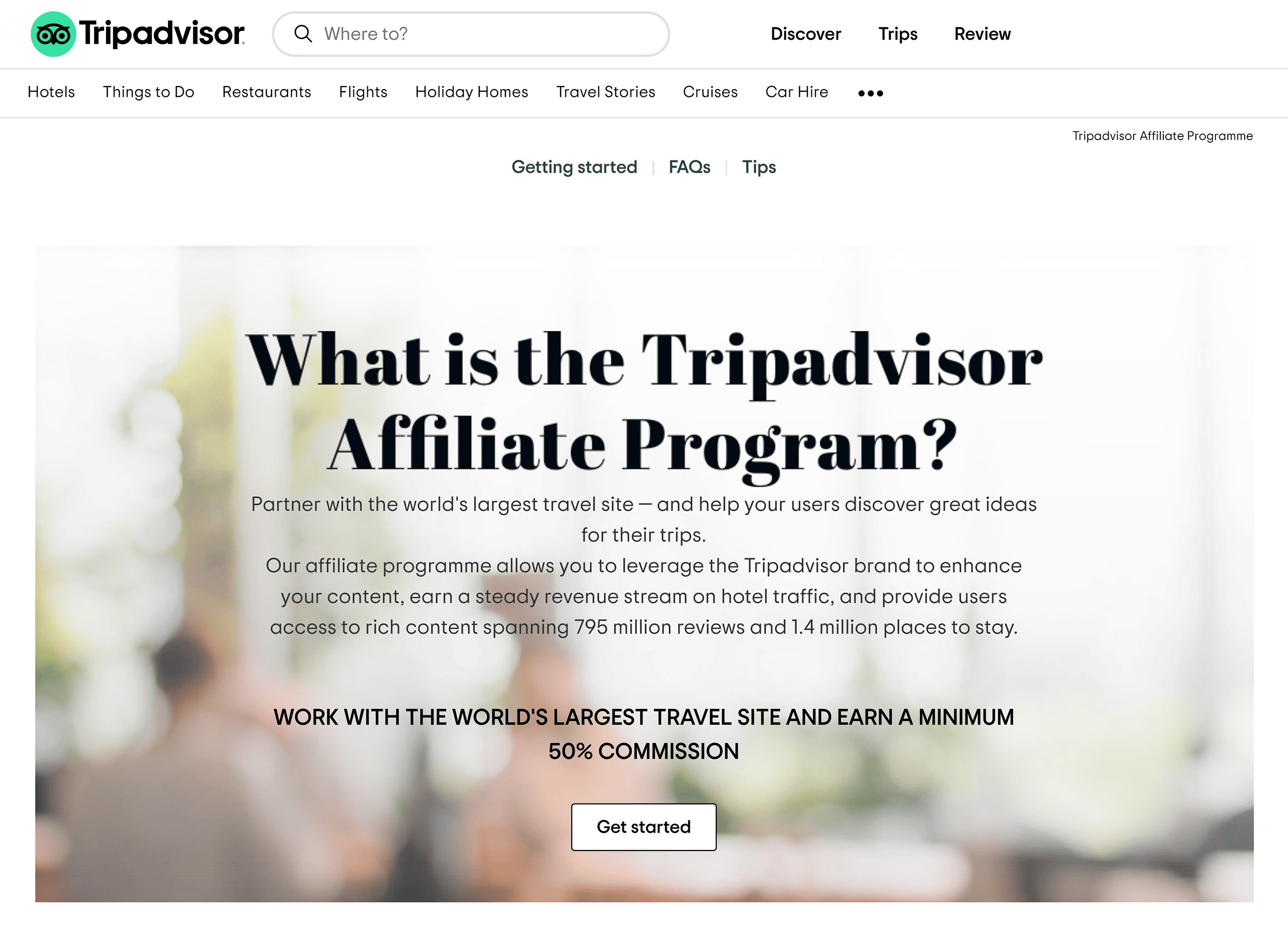 Tripadvisor Travel Affiliate Program