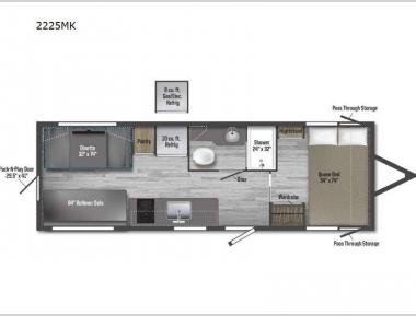 Winnebago M-Series 2225MK Floorplan