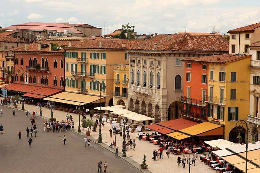 Verona town center, one of Italy's most beautiful urban spaces