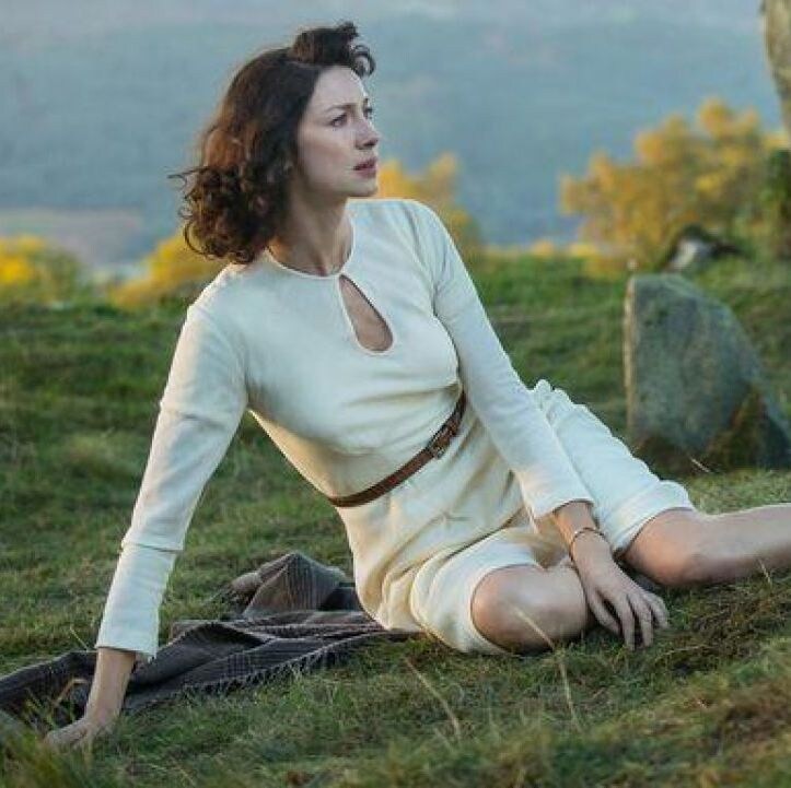Claire in disbelief, showcasing the initial confusion upon her first time travel experience
