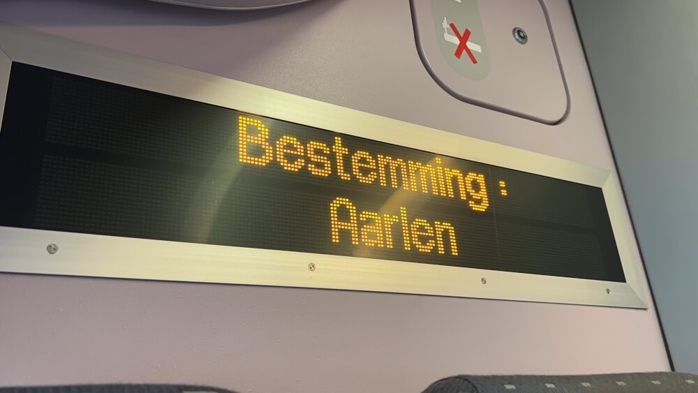 Belgian Train Destination Sign