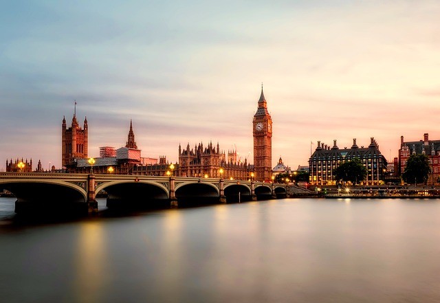 Big Ben on the River Thames sunset
