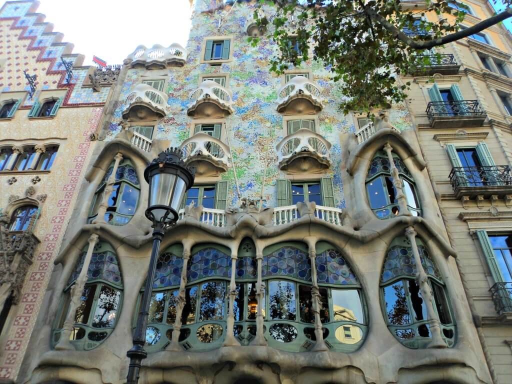 Casa Batlló in Barcelona, Spain, known as the house of bones
