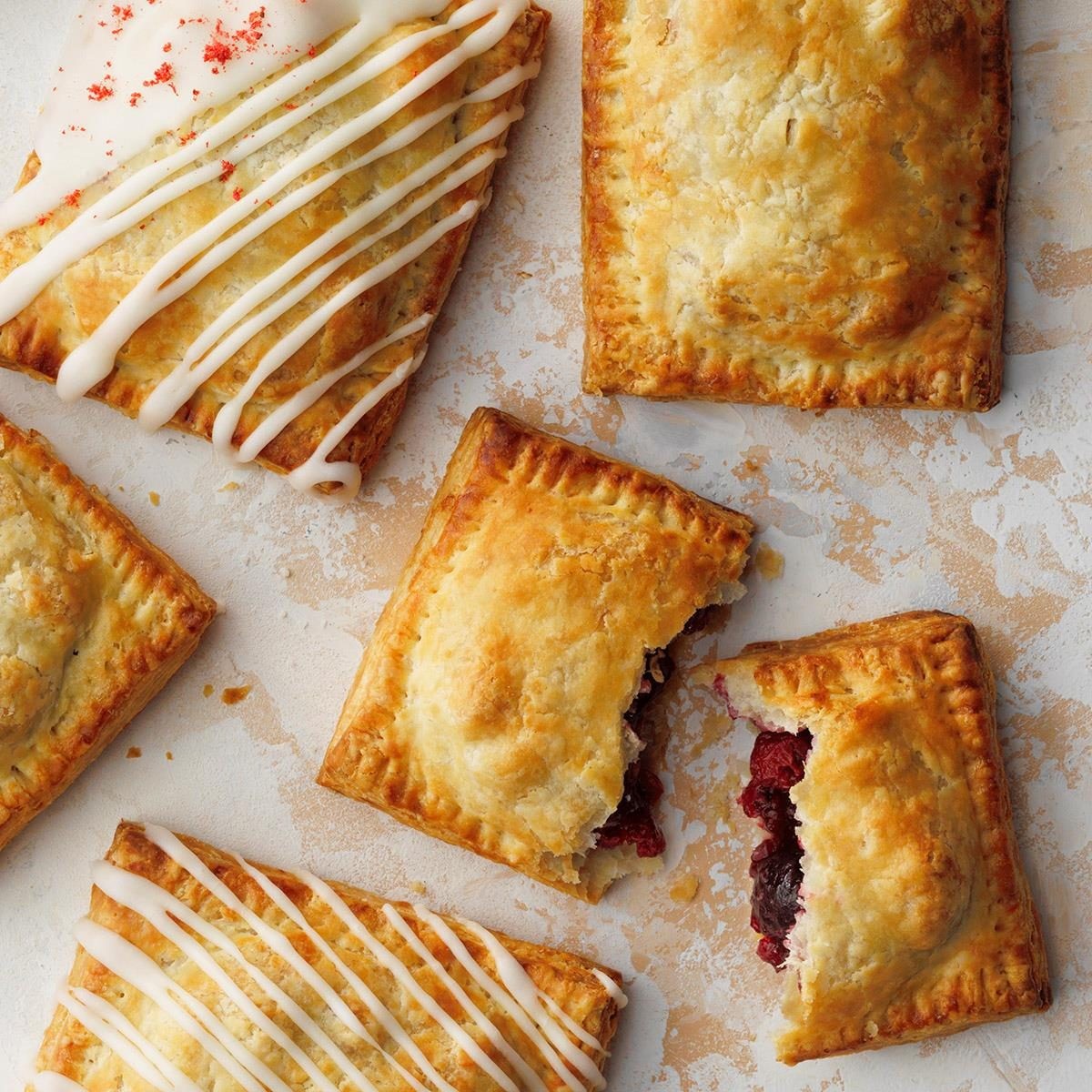 Cherry hand pies ready for a picnic