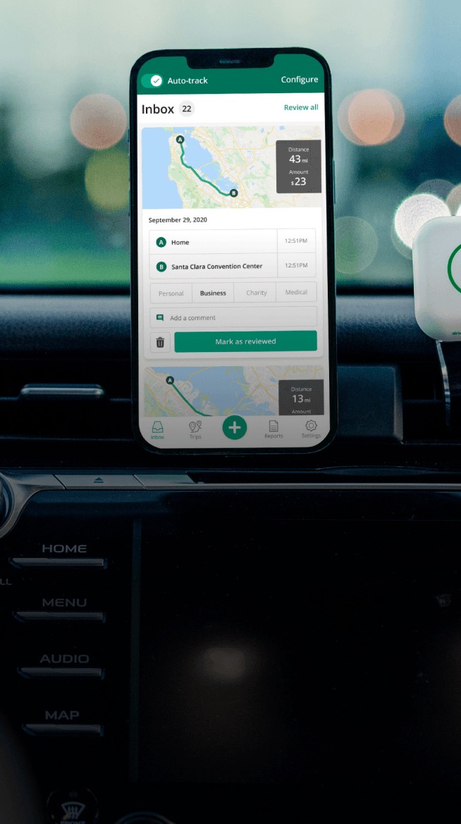 Accurate mileage tracking for charging clients