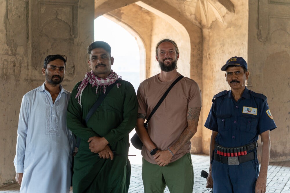 My husband, a policeman, and several other pakistani