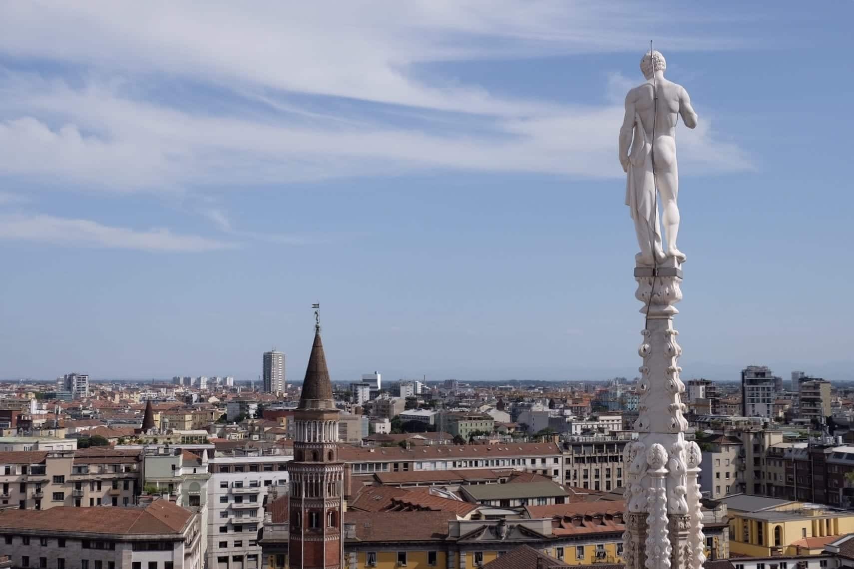 View of the city from Milan.