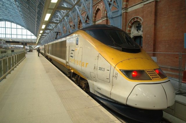 Eurostar in London, dogs not allowed
