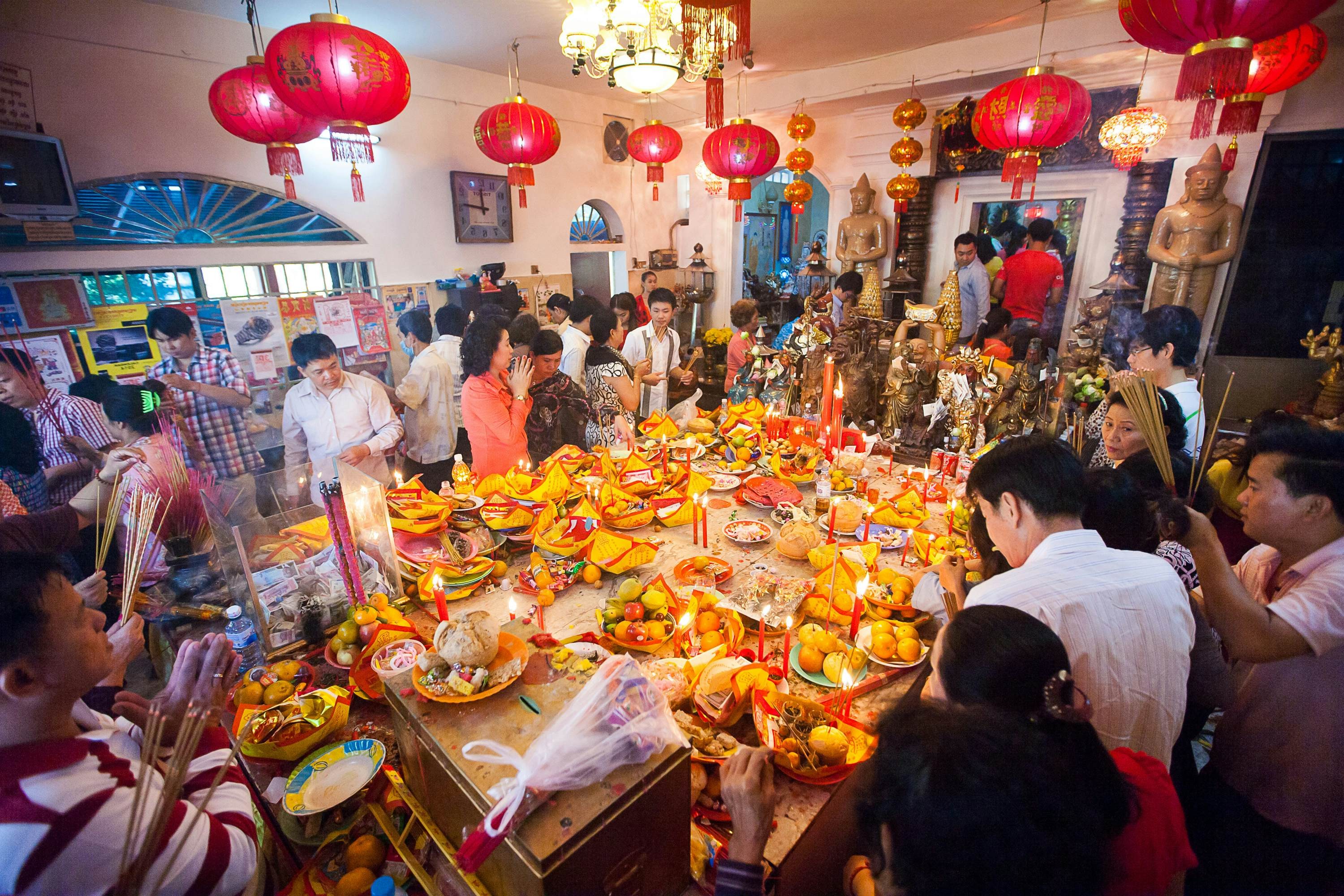 Celebration of Chinese New Year in Phnom Penh, Cambodia