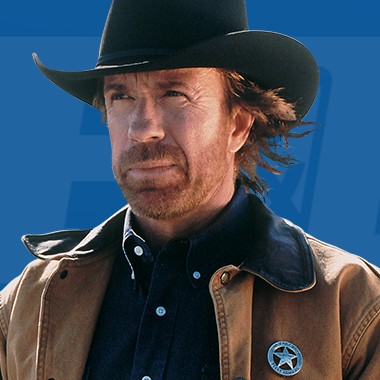 Paladin facing off against a group of outlaws, showcasing the show's action-packed scenes