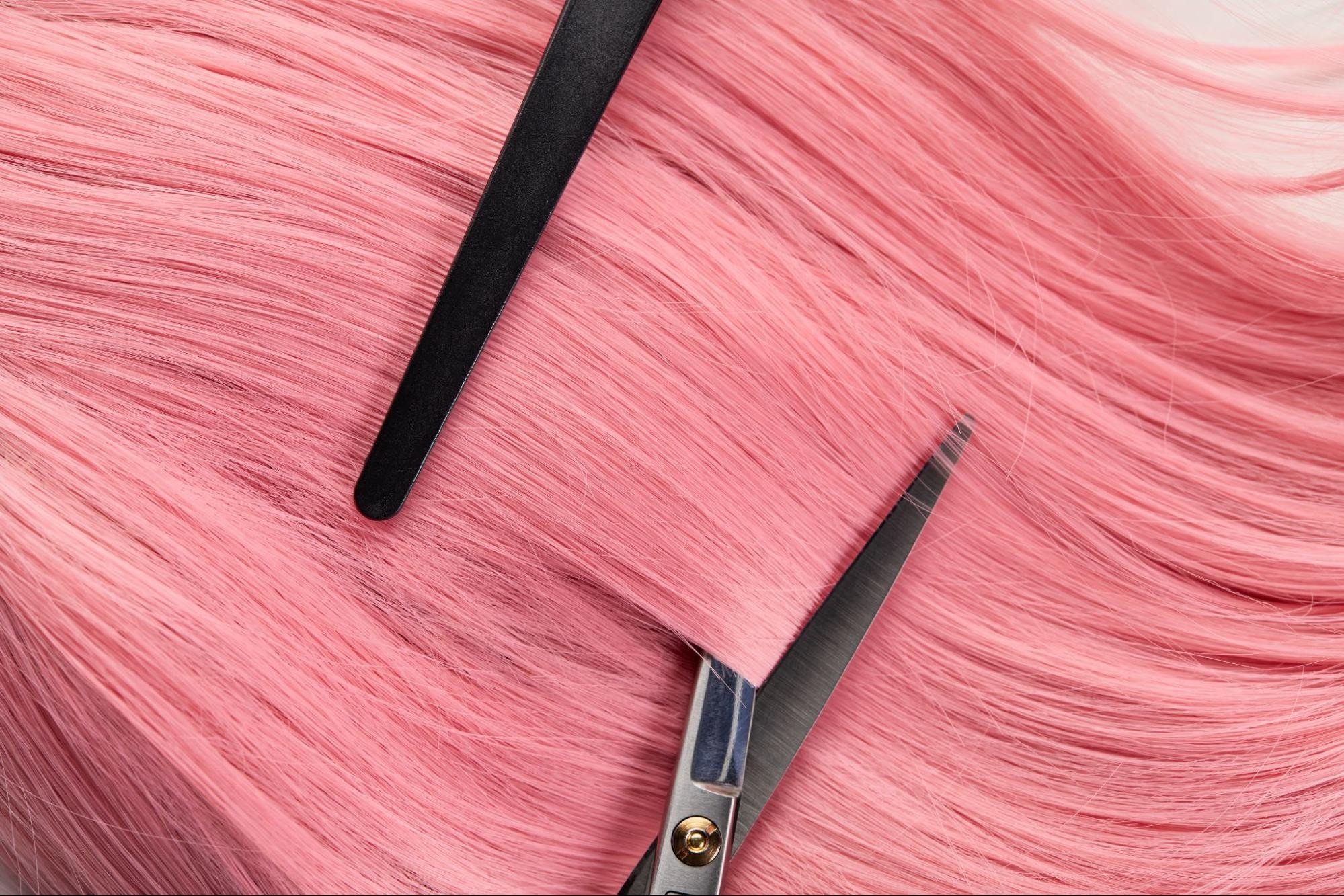 Close-up of professional hair-cutting scissors