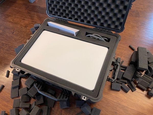 Starlink Equipment Stored in a Pelican Case