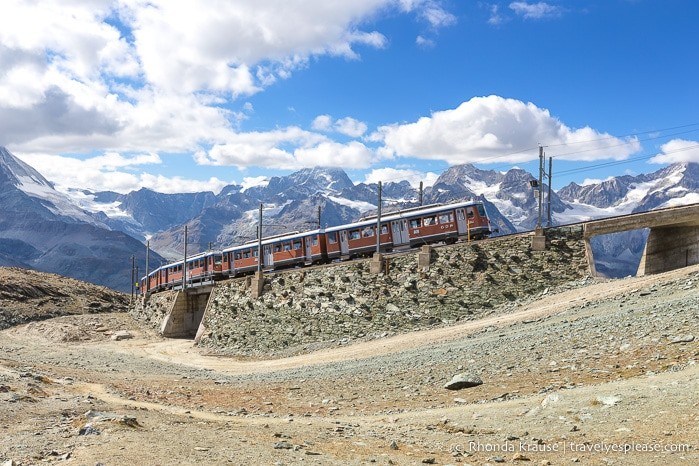 Picturesque village in Switzerland, accessible by train and included in the Swiss Travel Pass network.